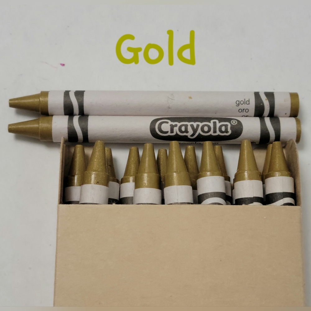 16ct Crayola Crayons (Gold) Single Color Bulk Lot